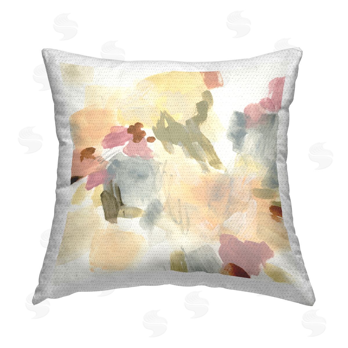 June Erica Vess Streaked Restless Abstraction Outdoor Quick-Dry Polyester Printed Throw Pillow
