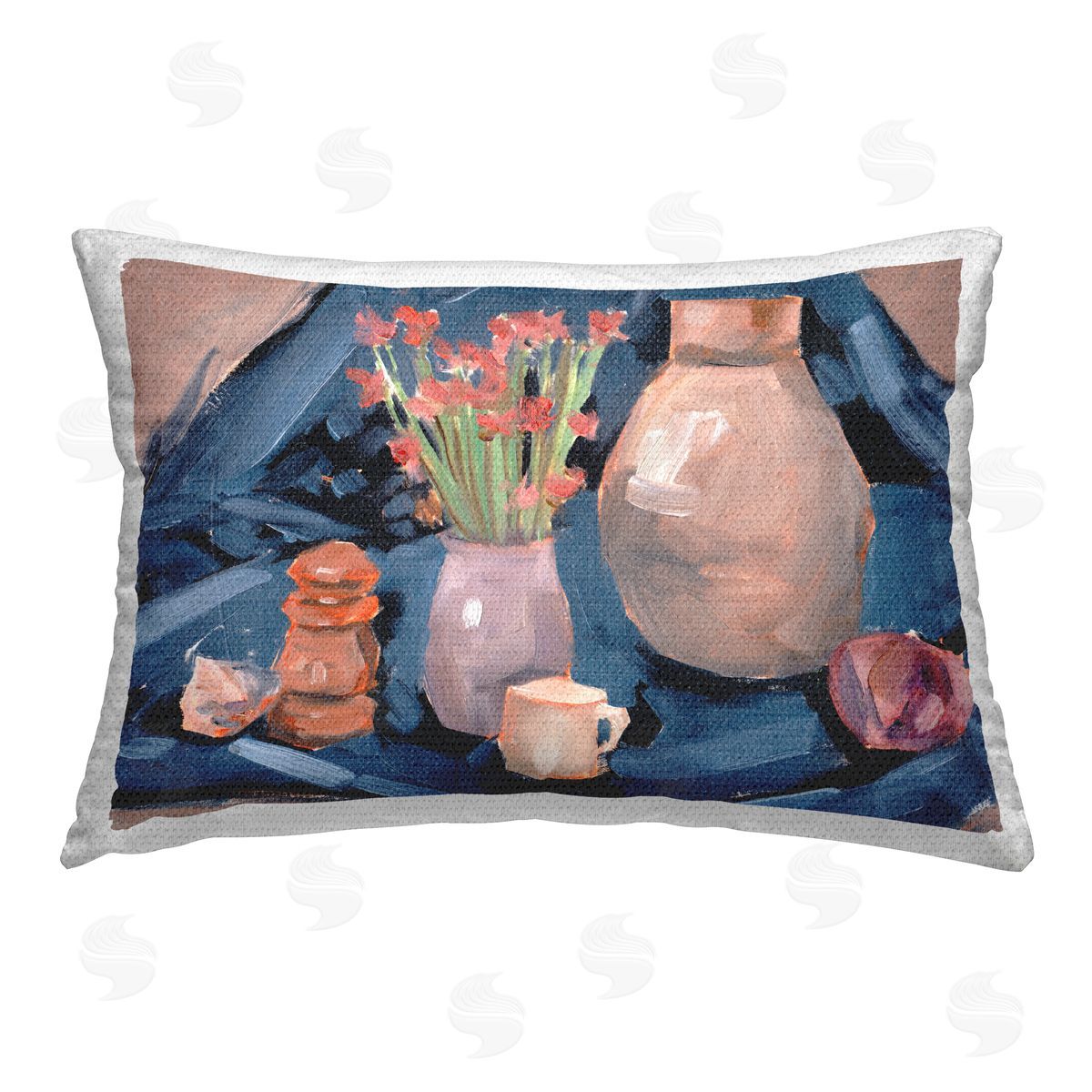 Melissa Wang Classic Still Life Scene Outdoor Quick-Dry Polyester Printed Throw Pillow