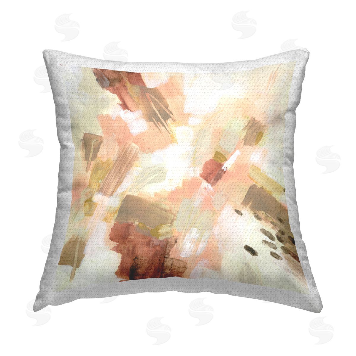 June Erica Vess Pale Abstract with Speckles Outdoor Quick-Dry Polyester Printed Throw Pillow