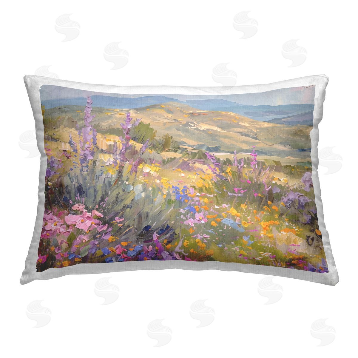 Gina Kelly High Desert Flowers Printed Plush Polyester Throw Pillow
