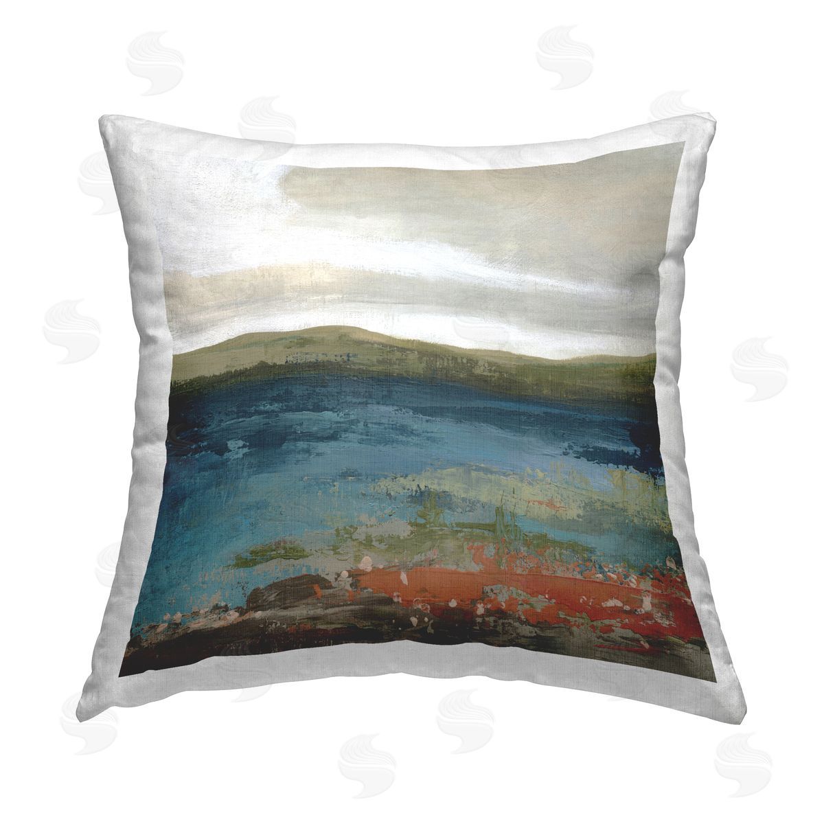 Carol Robinson Homestead Harmony Landscape Printed Plush Polyester Throw Pillow