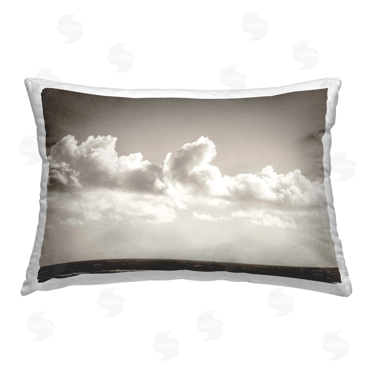 Nathan Larson Clouds over Venice Beach Printed Plush Polyester Throw Pillow