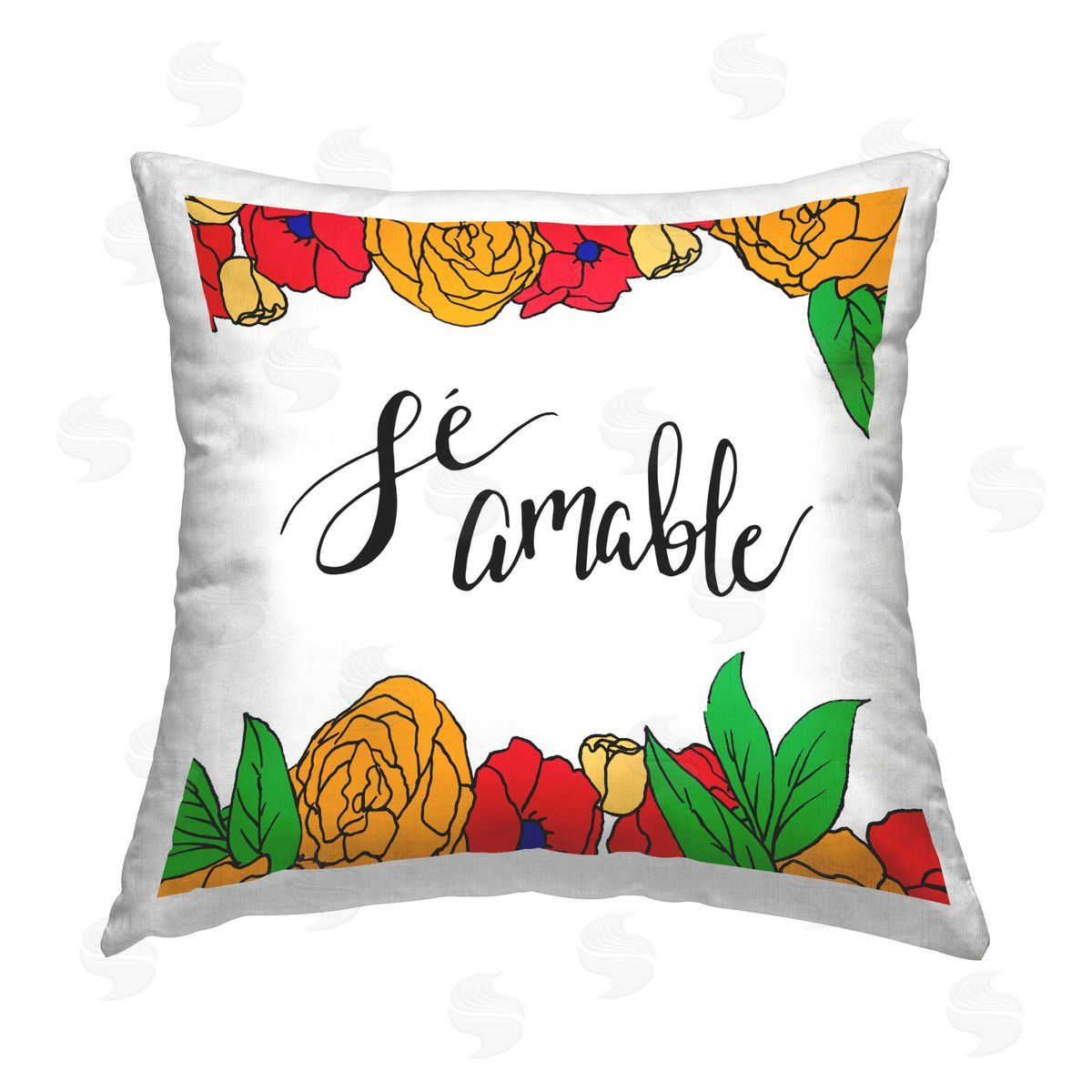 SD Graphics Studio  Printed Plush Polyester Throw Pillow