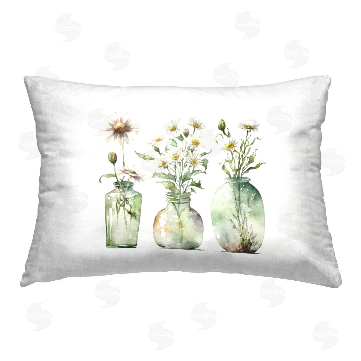 Svetlana Aleynikova Delicate Glass Vases Printed Plush Polyester Throw Pillow