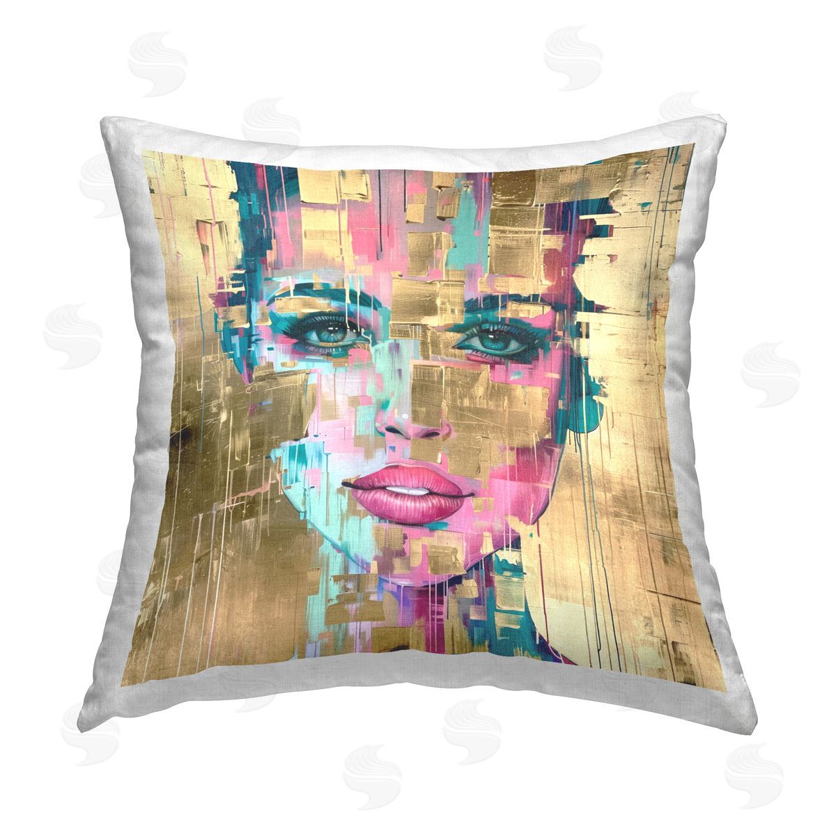 Svetlana Aleynikova Bold Hued Radiance Printed Plush Polyester Throw Pillow