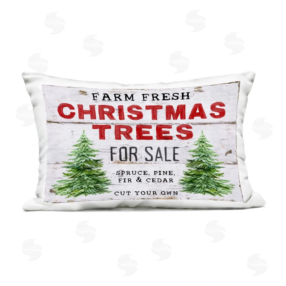 Creatif Belle For Sale Christmas Trees Outdoor Quick-Dry Polyester Printed Throw Pillow