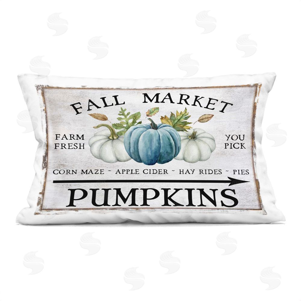 Creatif Belle Fall Market with Arrow Printed Plush Polyester Throw Pillow