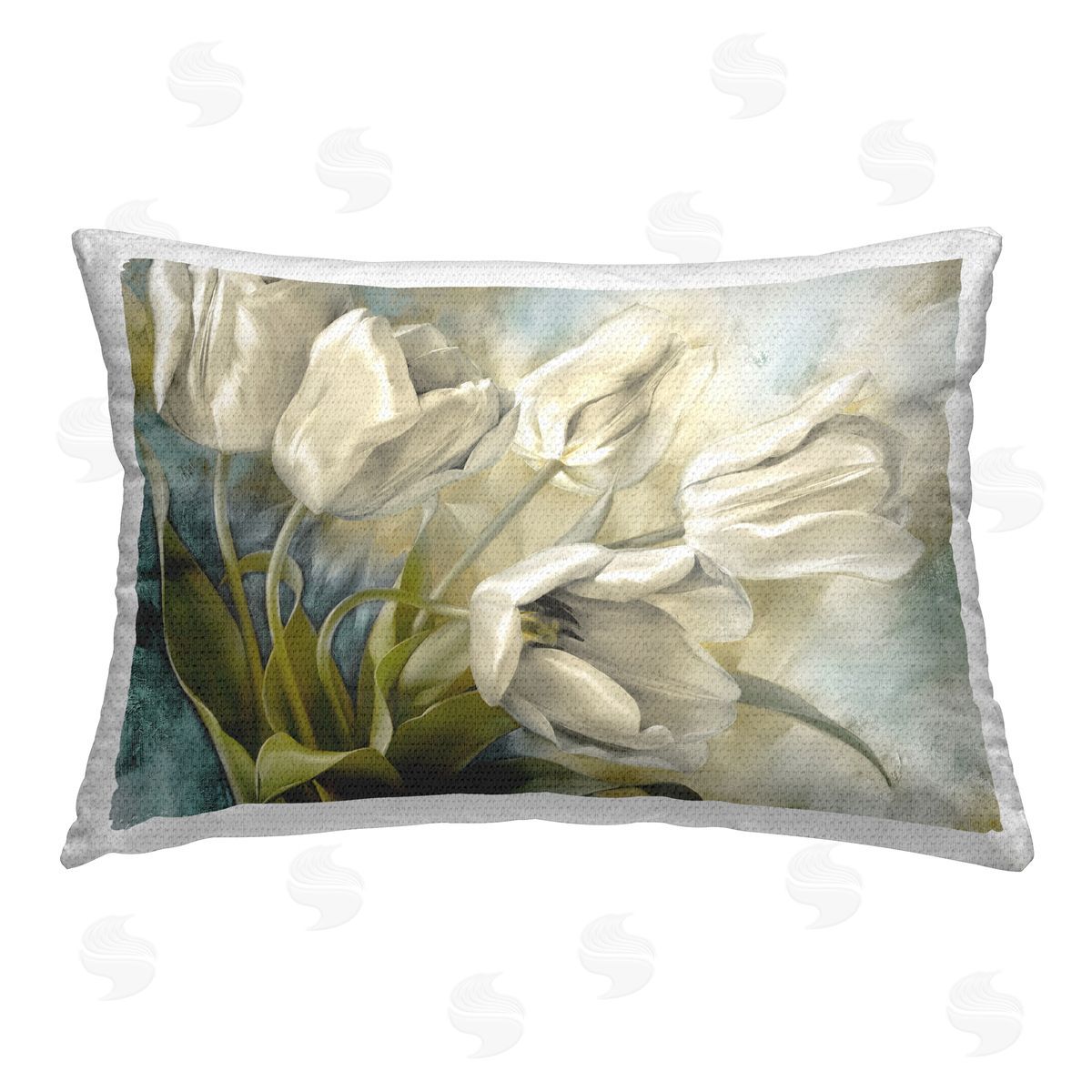 Igor Levashov Wild Tulips Close Up Outdoor Quick-Dry Polyester Printed Throw Pillow