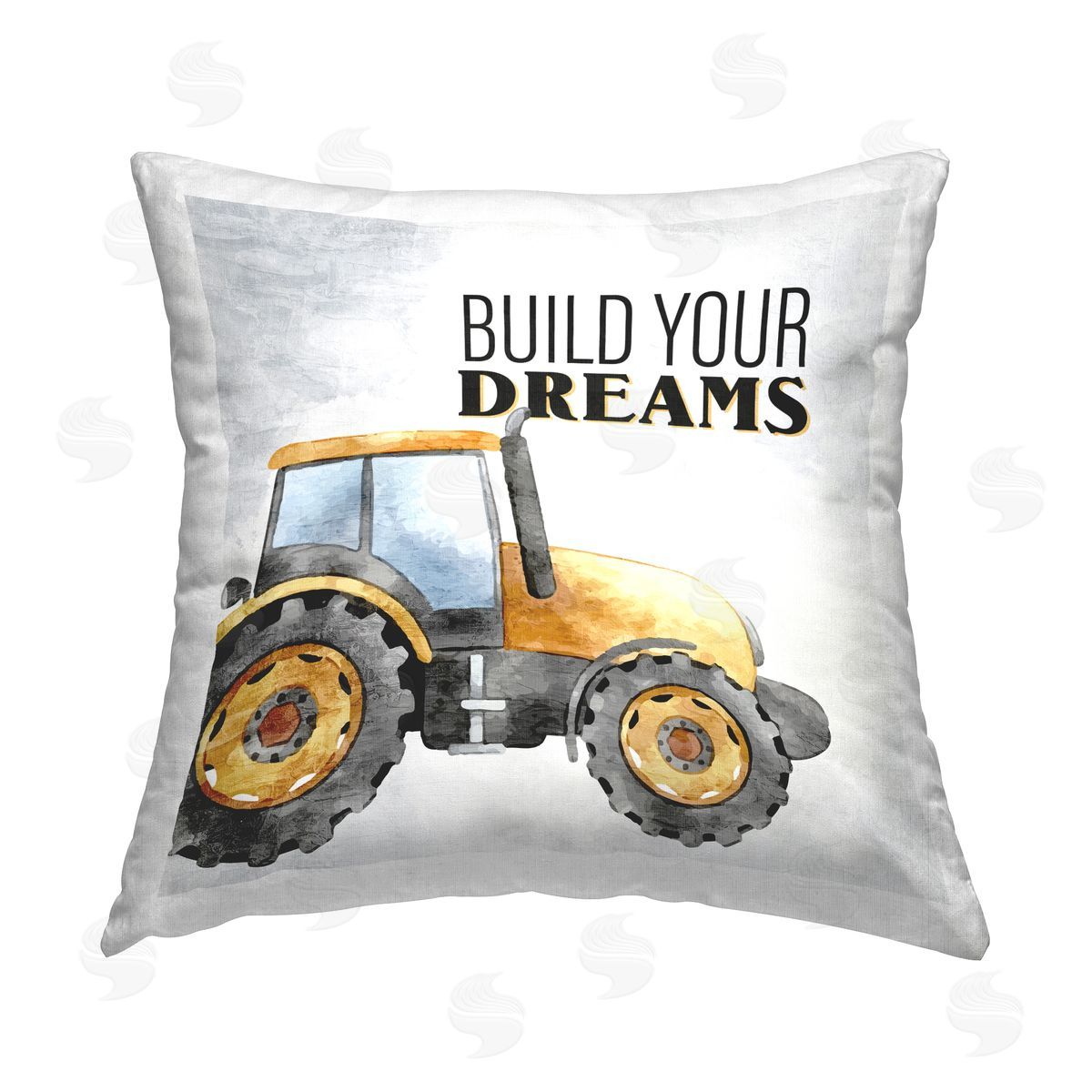 Kim Allen Build Your Dreams Phrase Printed Plush Polyester Throw Pillow
