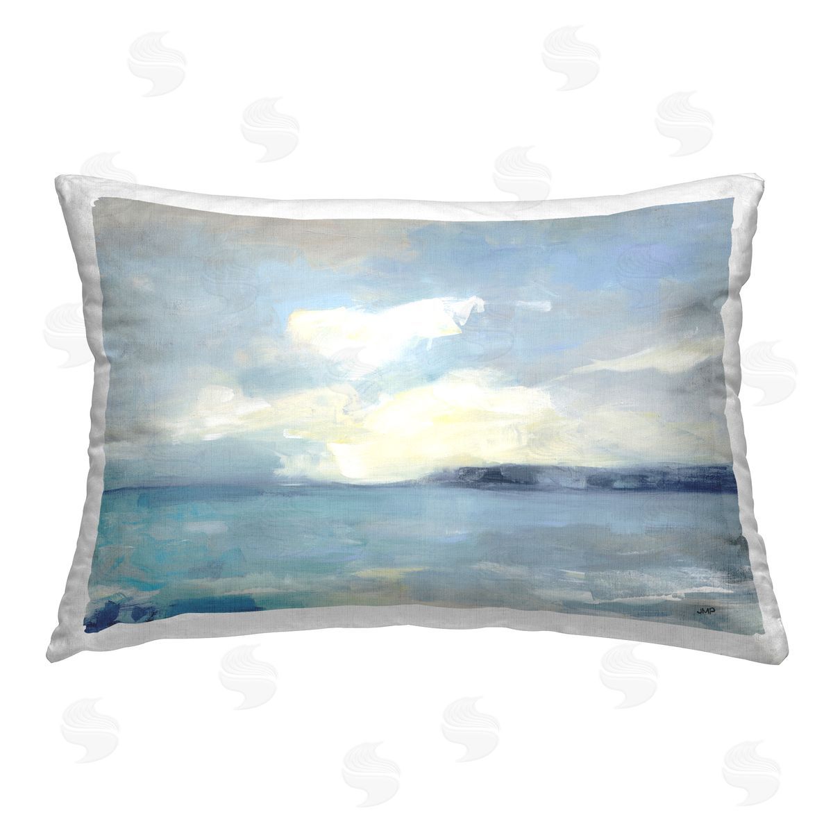 Julia Purinton Sunny Peninsula Seascape Printed Plush Polyester Throw Pillow