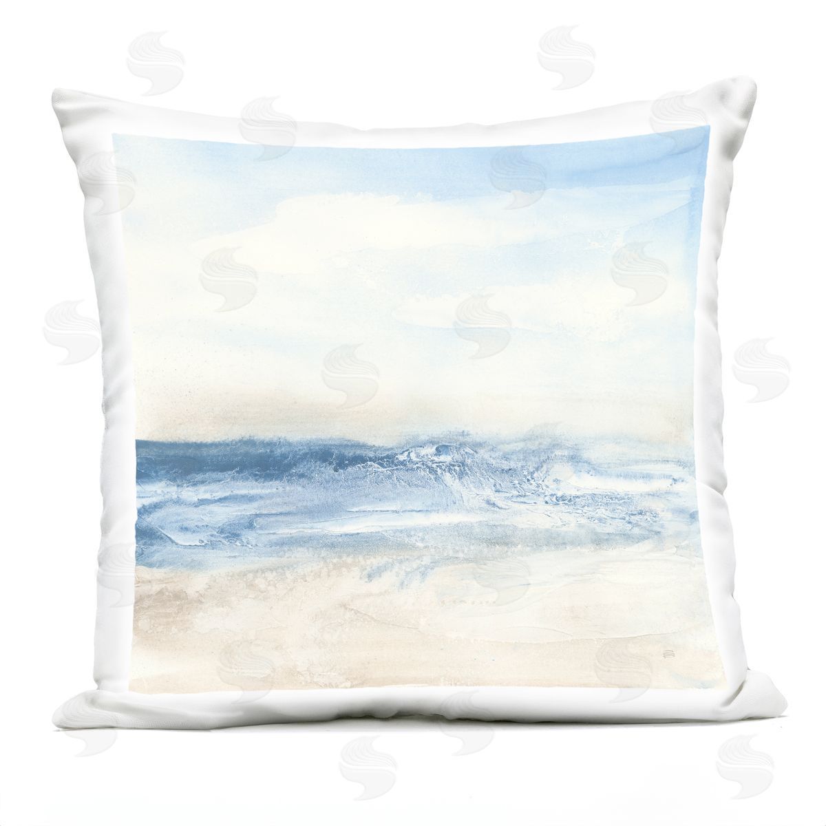 Chris Paschke Abstract Surf & Sand Outdoor Quick-Dry Polyester Printed Throw Pillow