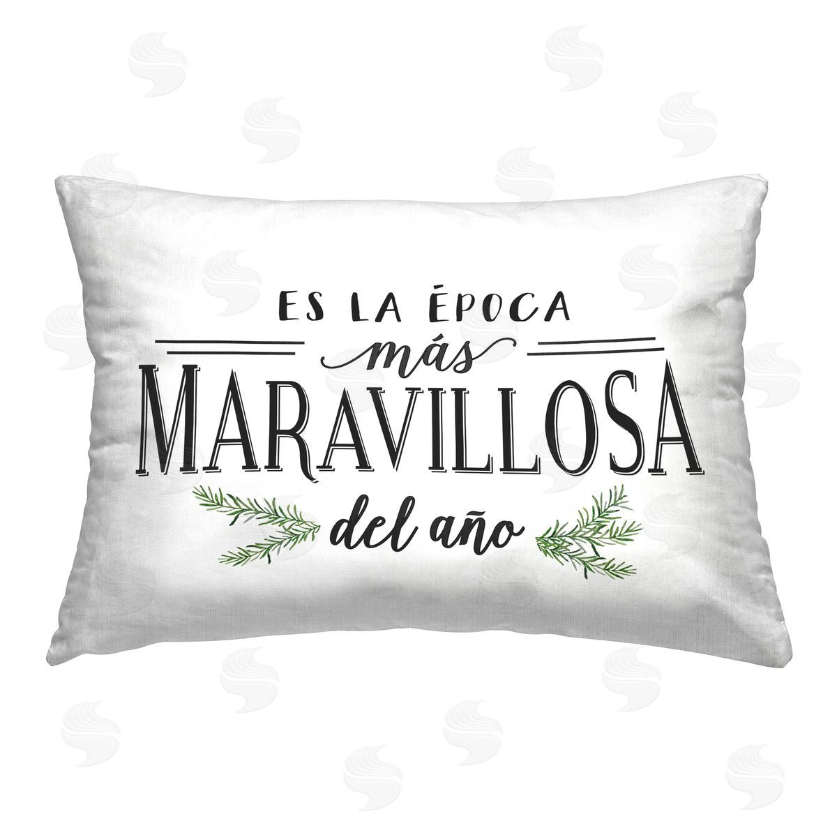 Lettered and Lined  Printed Plush Polyester Throw Pillow