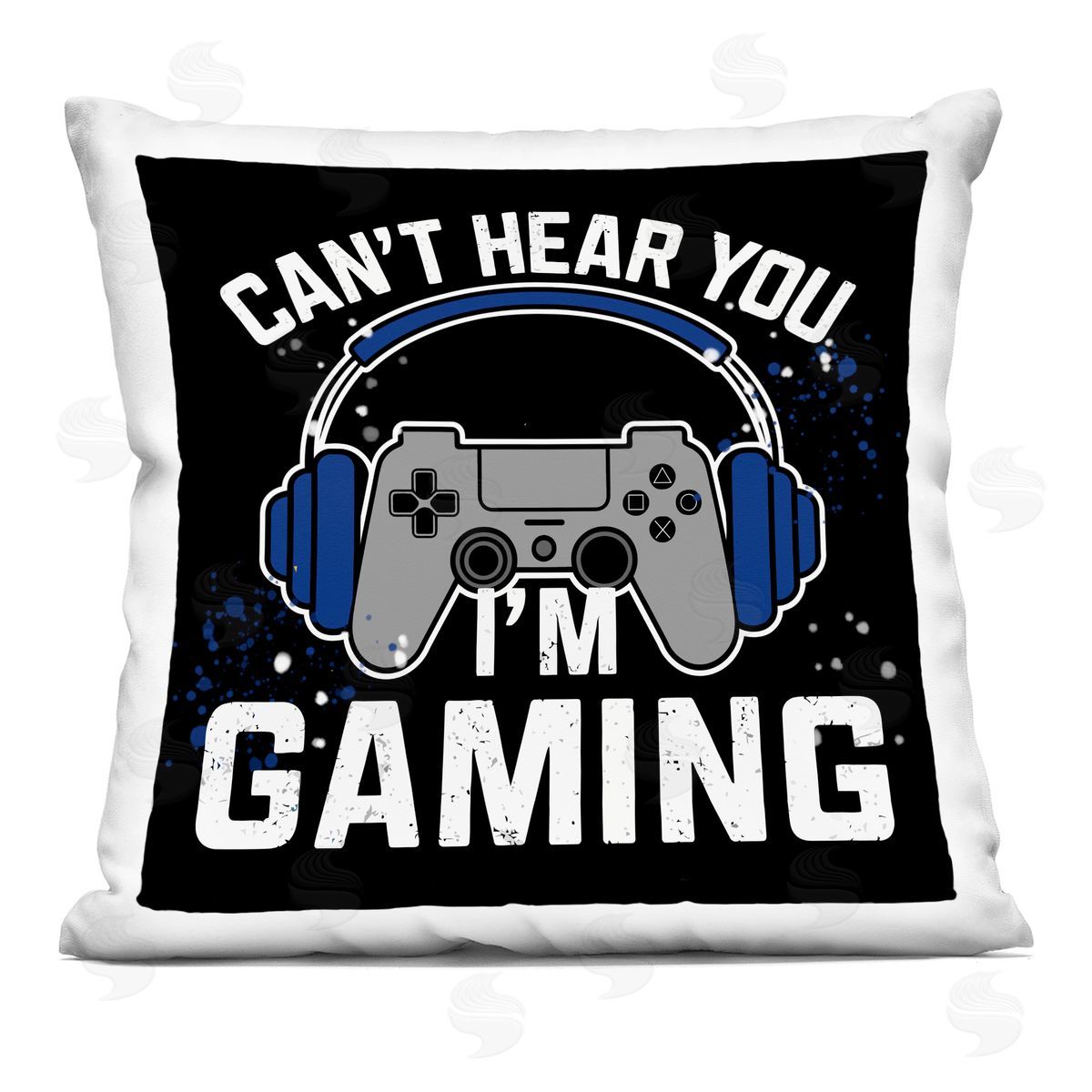 Kim Allen Can't Hear You Gaming Printed Plush Polyester Throw Pillow