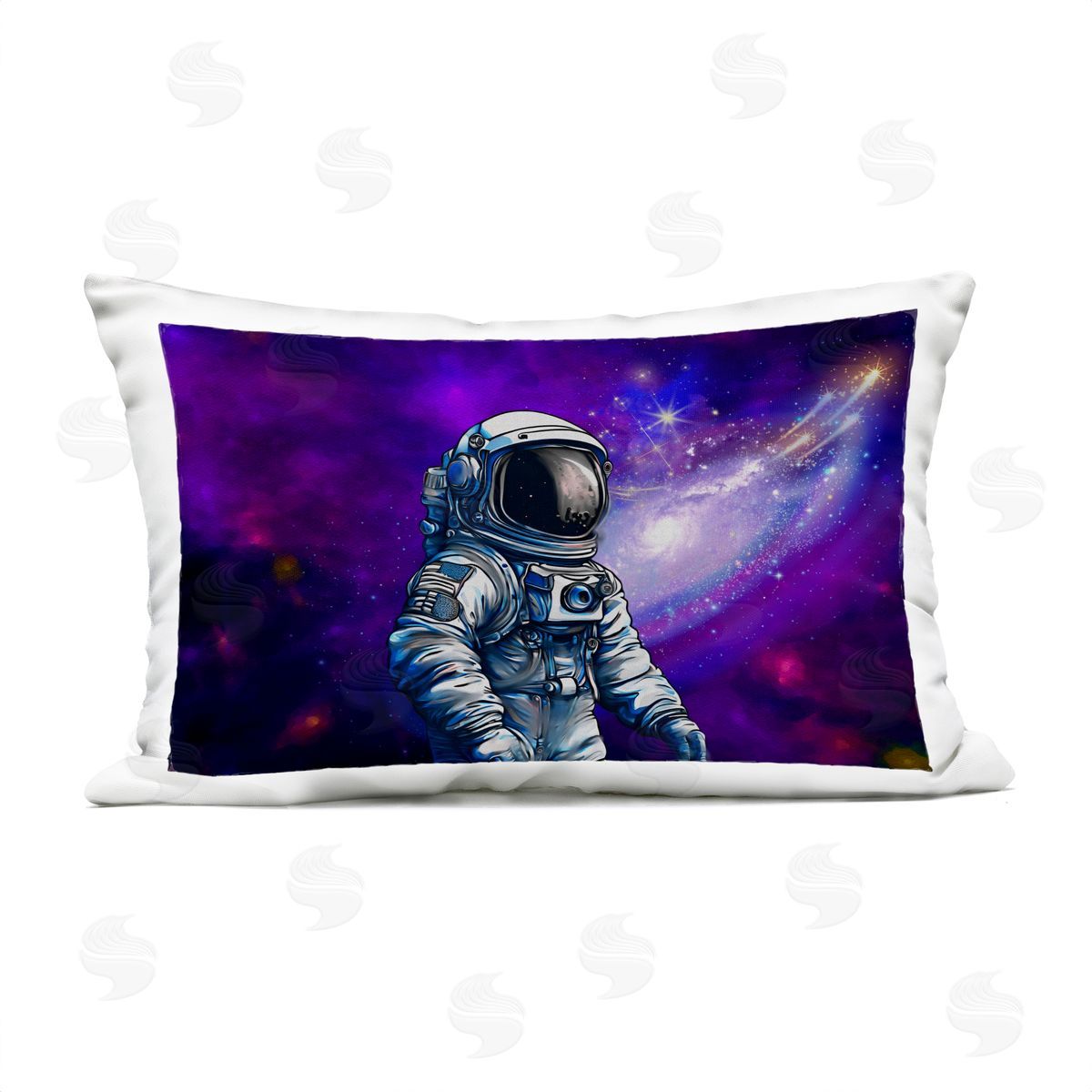 Jesse Keith Astronaut Among Cosmic Space Outdoor Quick-Dry Polyester Printed Throw Pillow