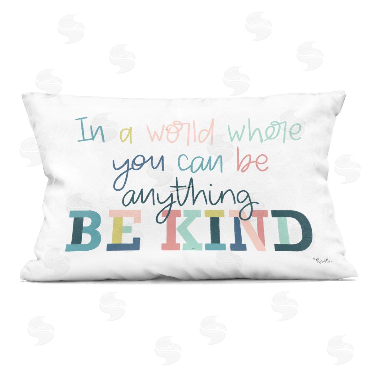 Gigi Louise Be Kind In A World Printed Plush Polyester Throw Pillow