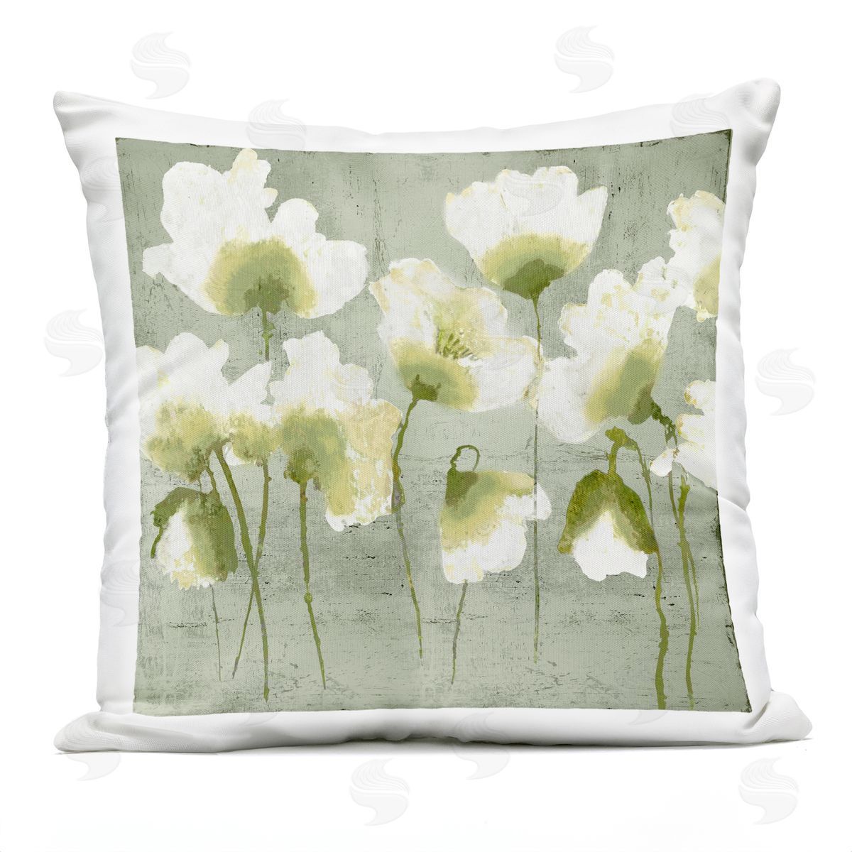 Vanessa Austin Charming Flower Impressions Outdoor Quick-Dry Polyester Printed Throw Pillow