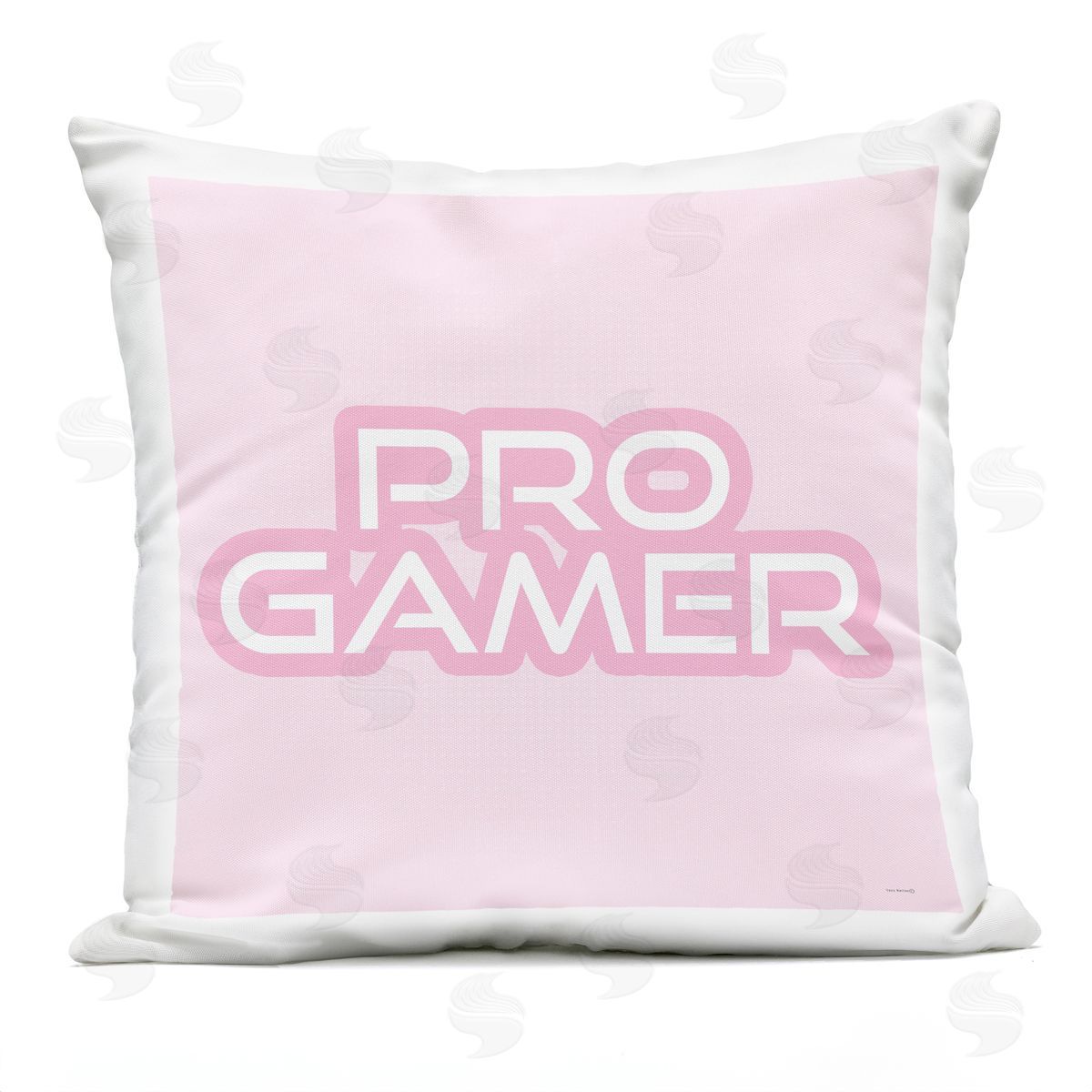 Yass Naffas Designs Pastel Pink Pro Gamer Outdoor Quick-Dry Polyester Printed Throw Pillow