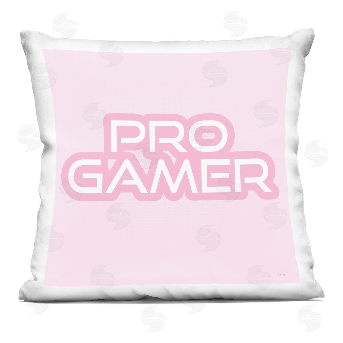 Yass Naffas Designs Pastel Pink Pro Gamer Printed Plush Polyester Throw Pillow