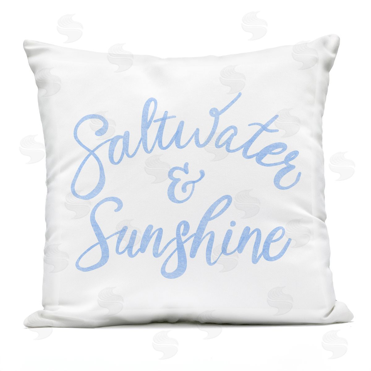 SunDance Group LLC Minimal Saltwater & Sunshine Outdoor Quick-Dry Polyester Printed Throw Pillow