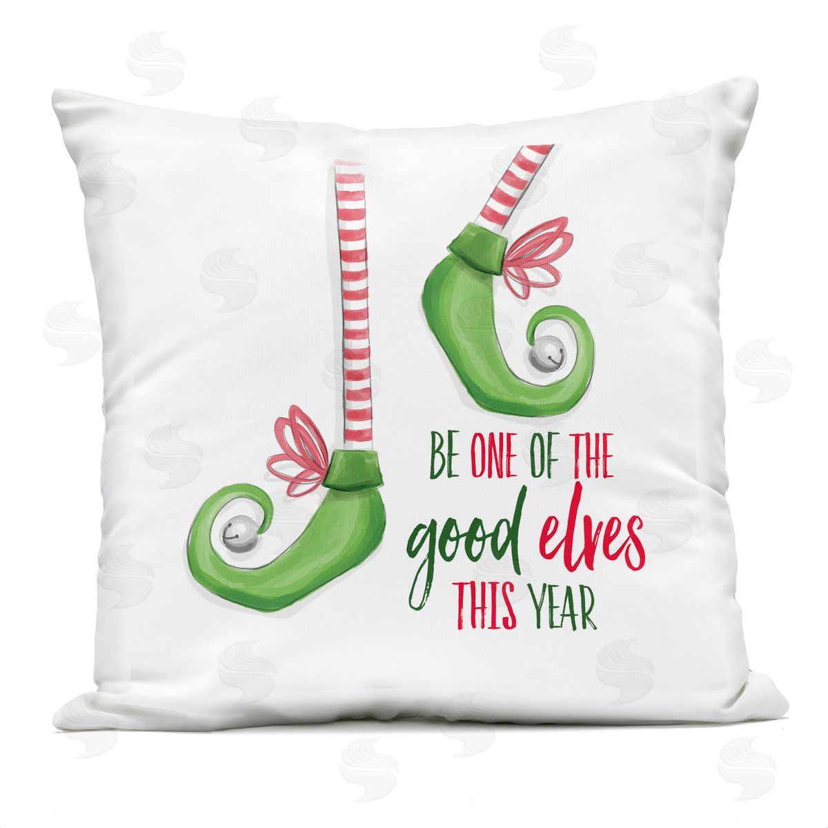 Dogwood Portfolio Festive Be A Good Elf Outdoor Quick-Dry Polyester Printed Throw Pillow