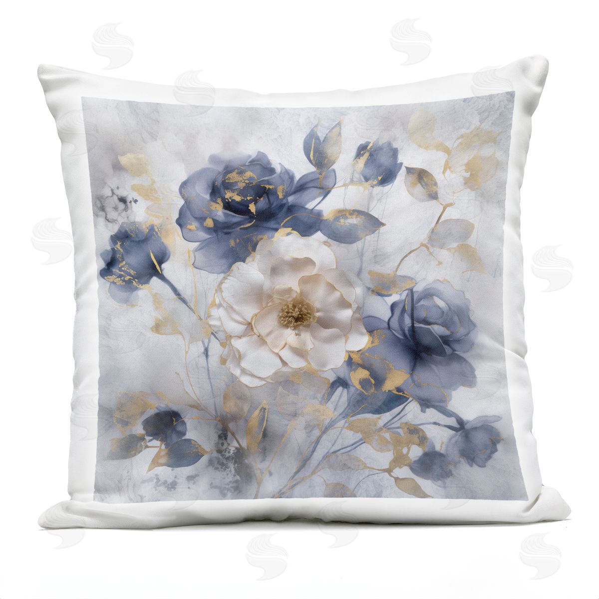 Irene Weisz Roses with Luminous Details Outdoor Quick-Dry Polyester Printed Throw Pillow
