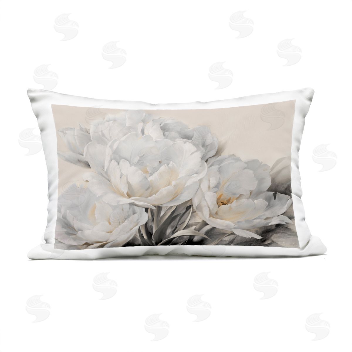 Igor Levashov White Roses Arrangement Plush Polyester Art Print Pillow