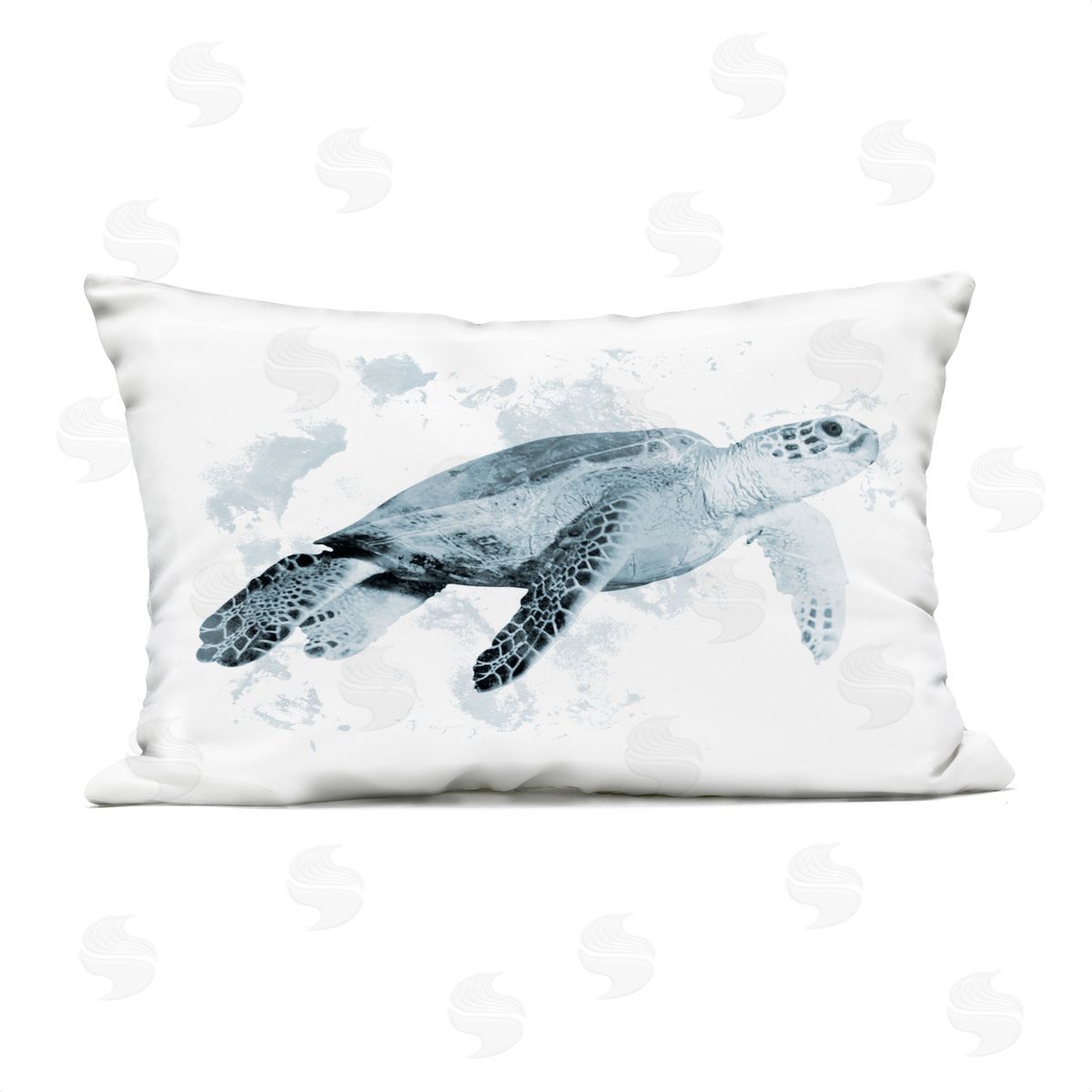 Marcus Prime Weathered Sea Turtle Plush Polyester Art Print Pillow