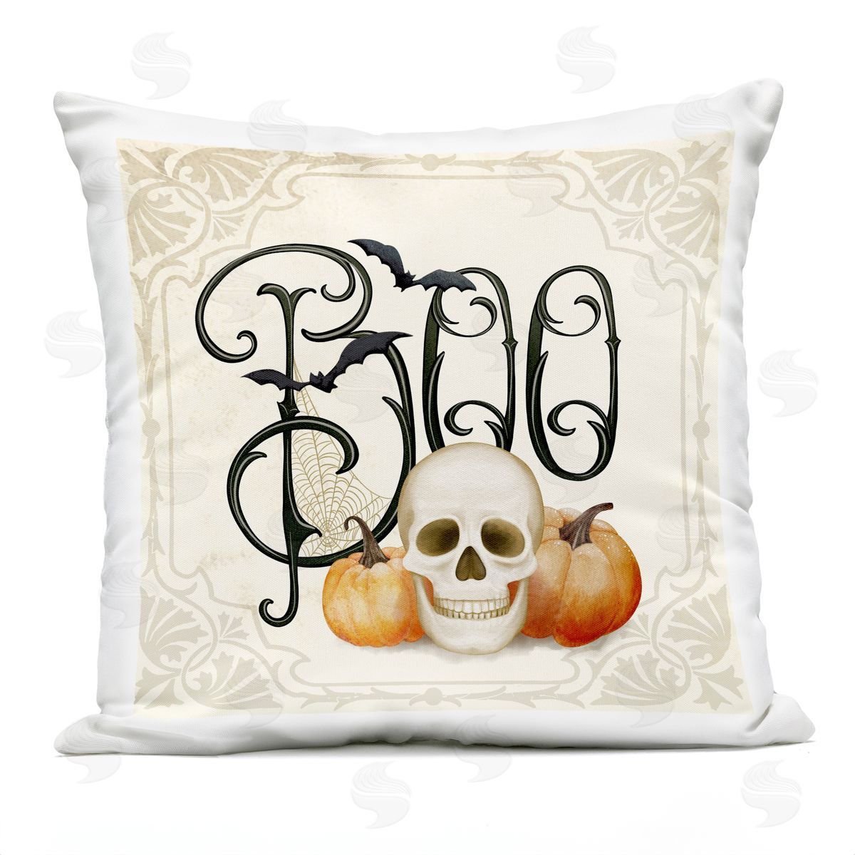 Nicole Tamarin Something Wicked Boo Plush Polyester Art Print Pillow