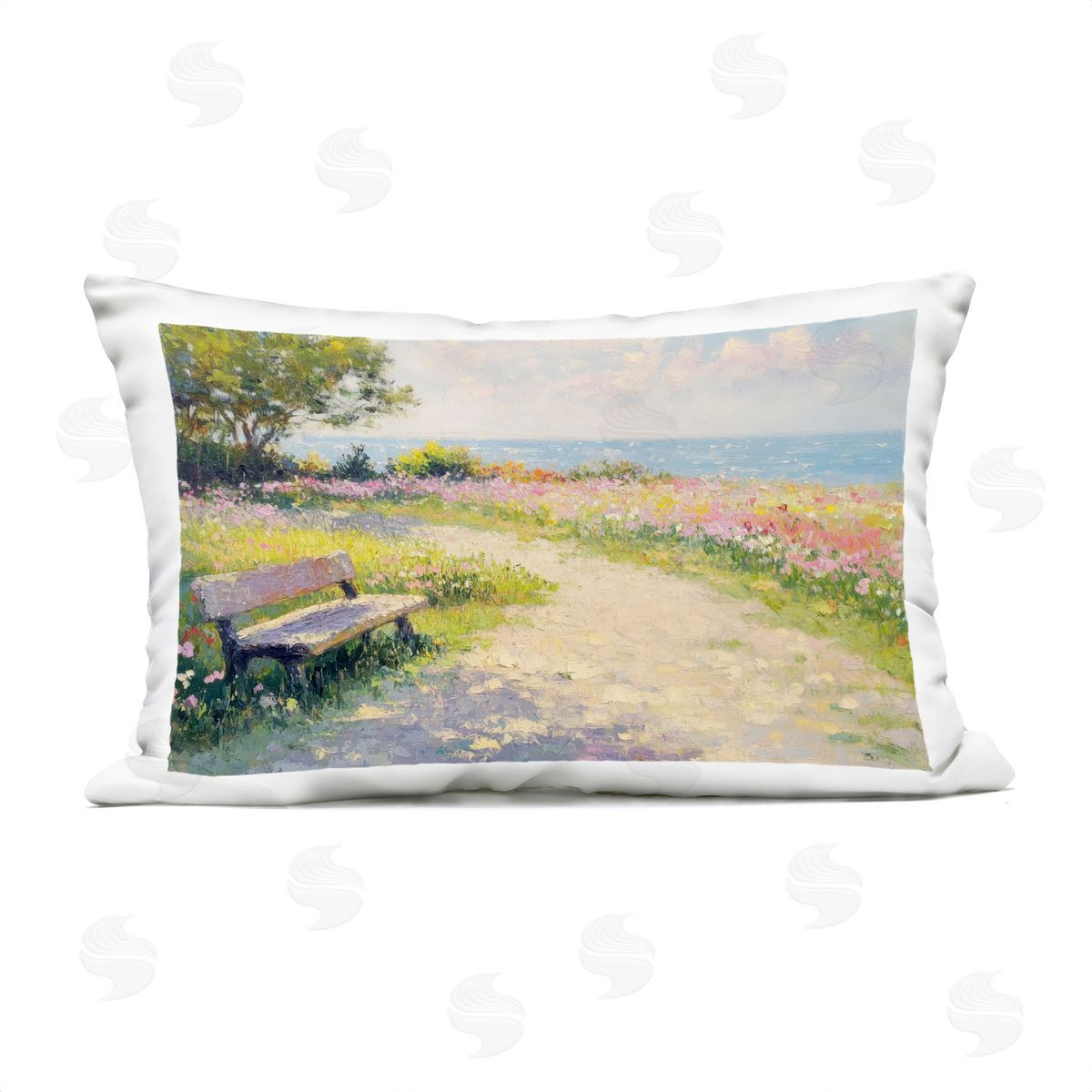 Petal Prints Design Relax And Stay Awhile Plush Polyester Art Print Pillow