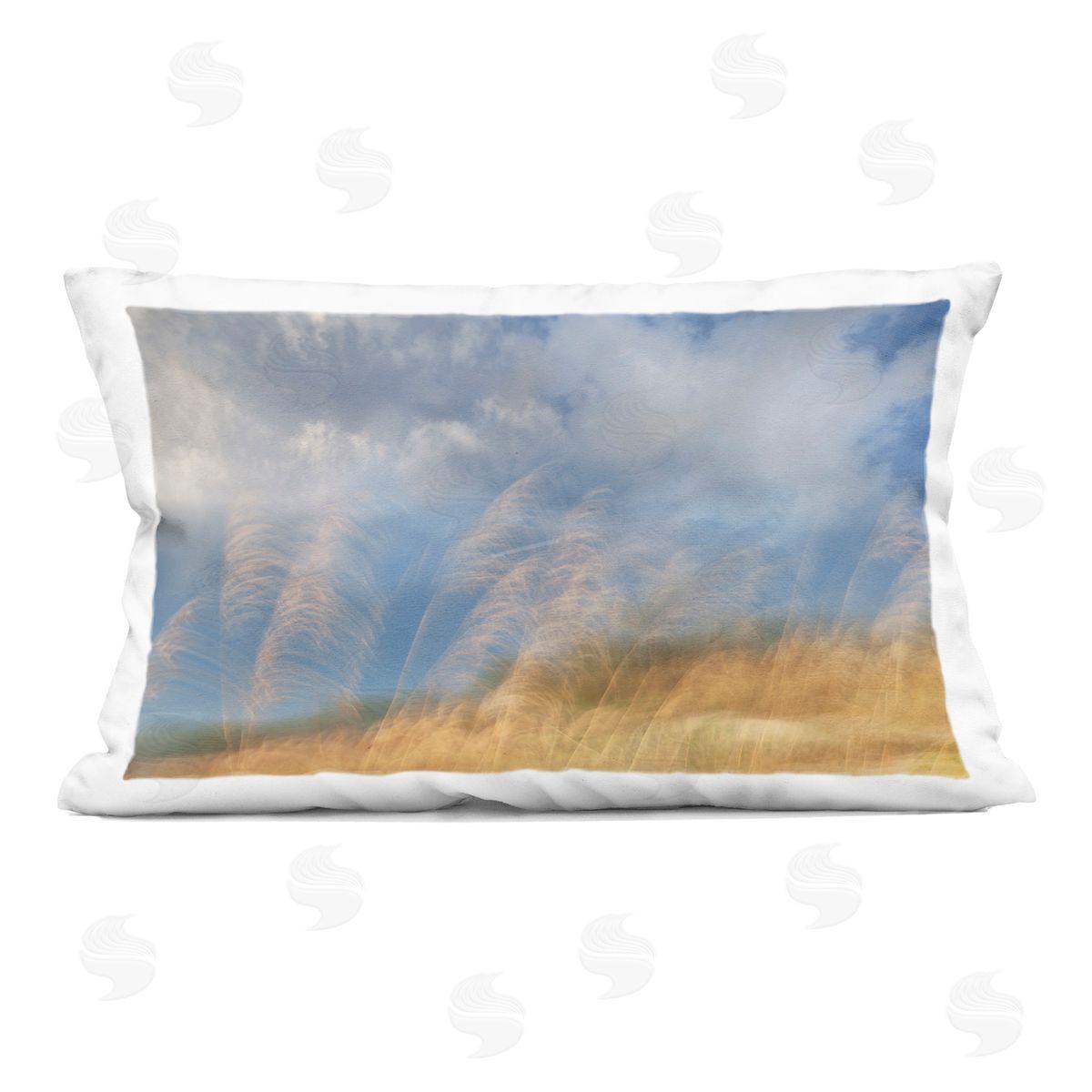 Karin Connolly Waves Of Terra Landscape Plush Polyester Art Print Pillow