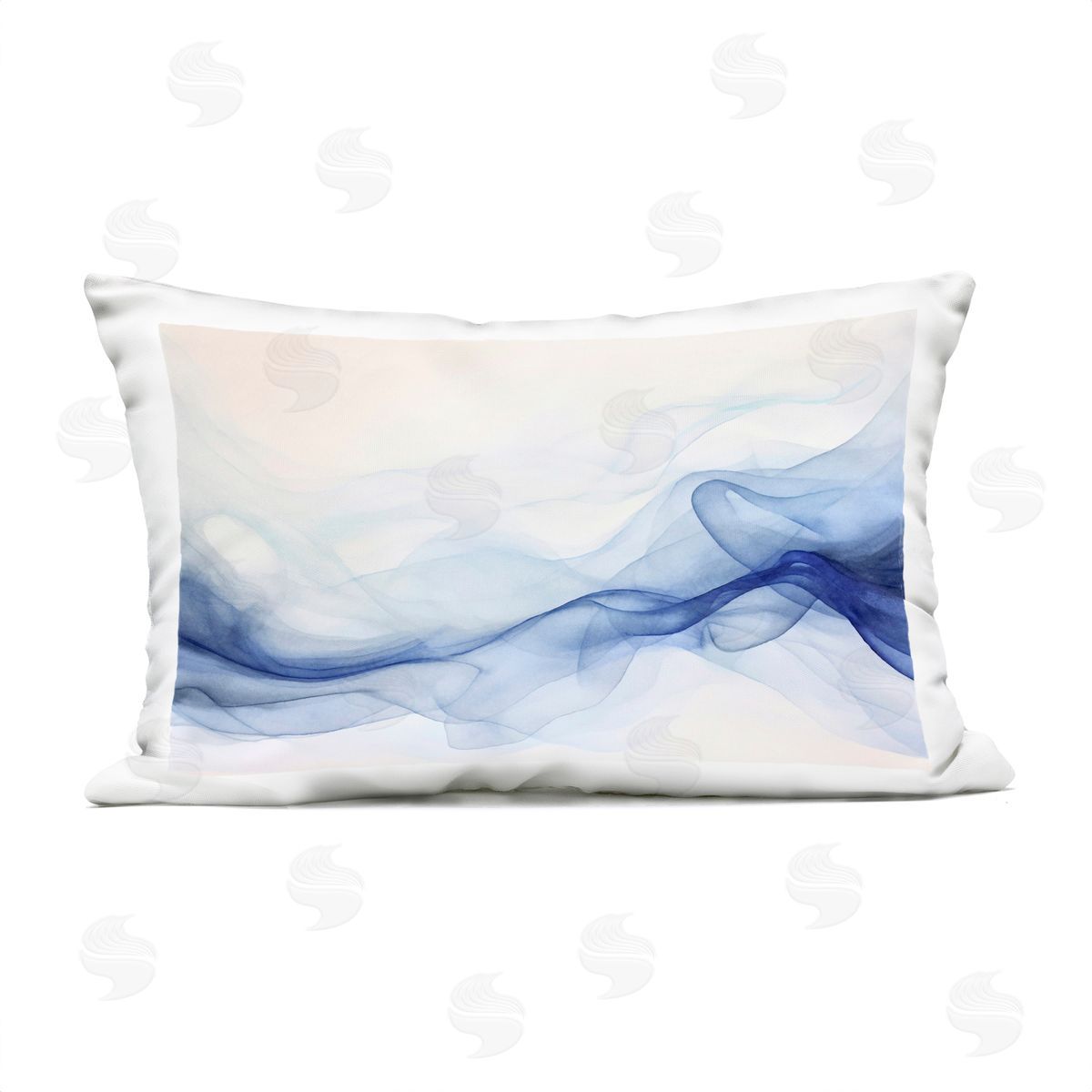 Andrea Haase Indigo Ethereal Mist Plush Polyester Art Print Pillow