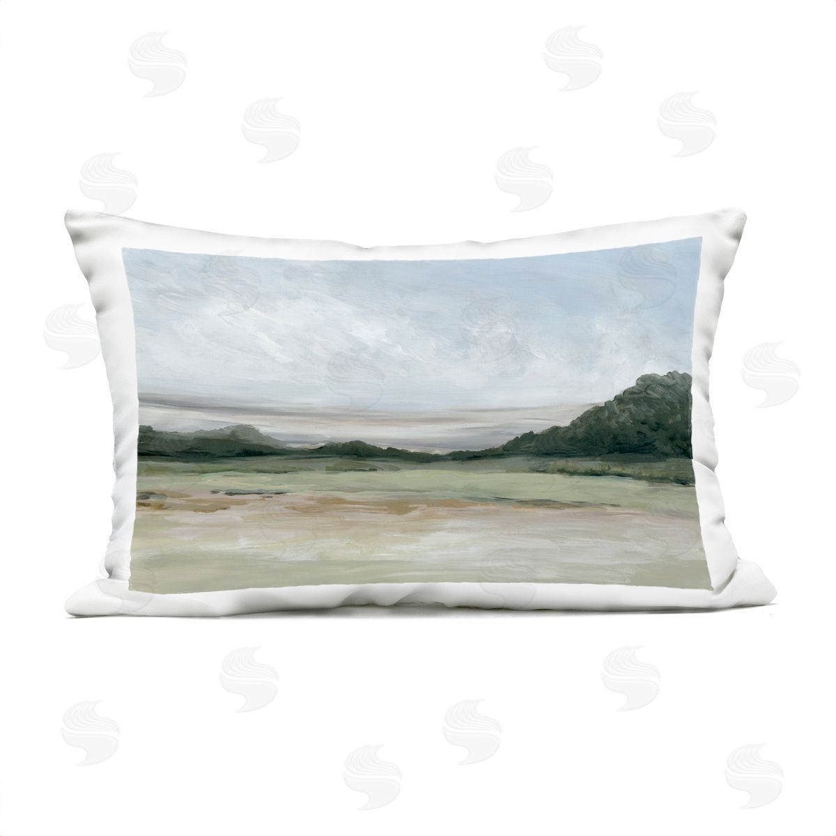 Jacob Q Crisp Horizons Plush Polyester Art Print Pillow