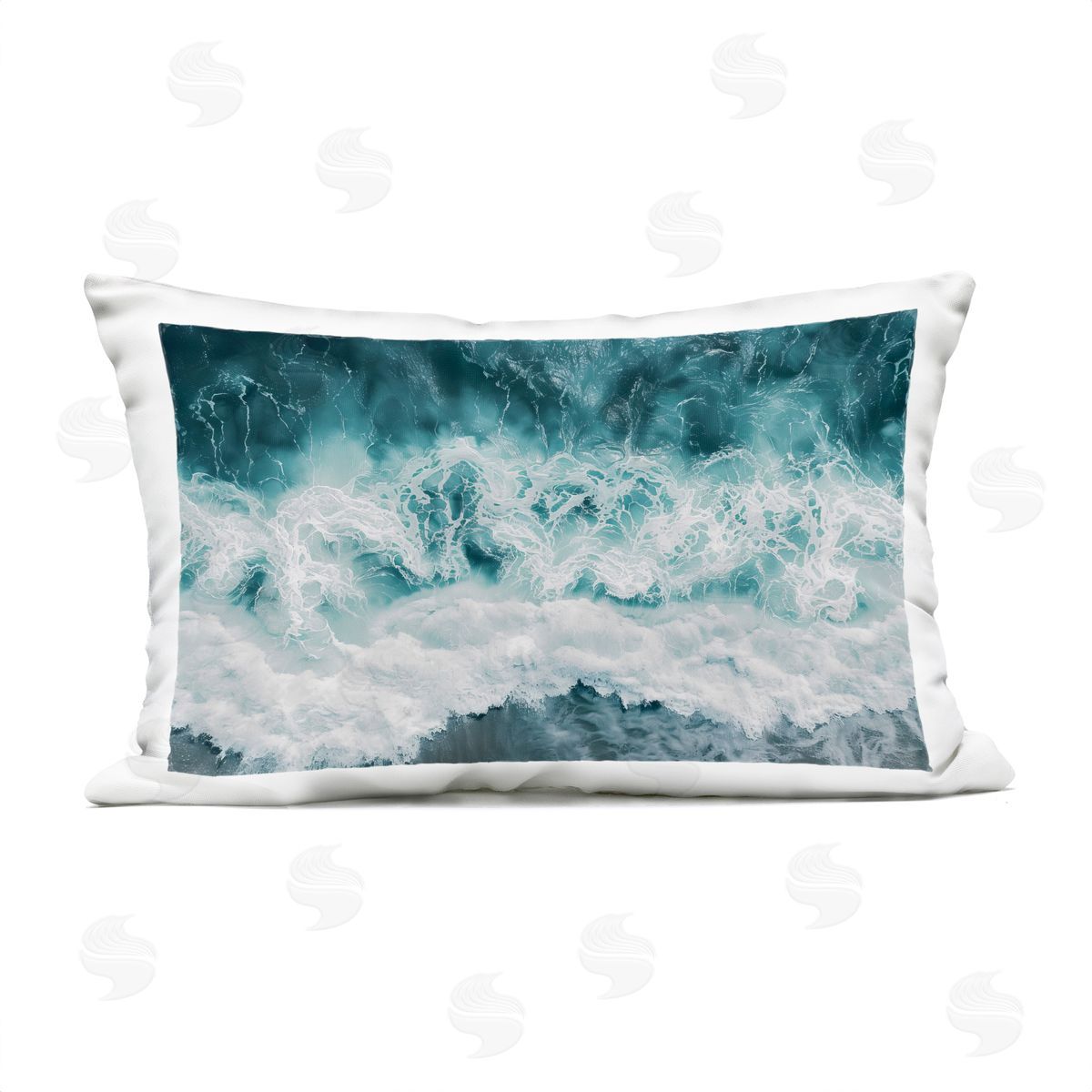Lazar Studio Coastal Hazy Waters Plush Polyester Art Print Pillow