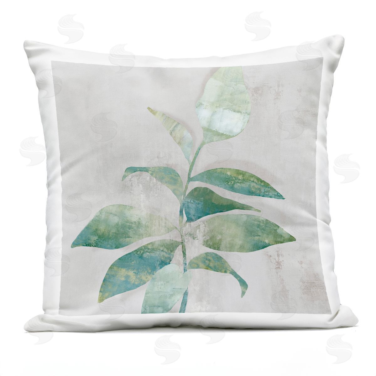 Alex Black Minimal Bloom Rustic Accent Plush Polyester Art Print Pillow