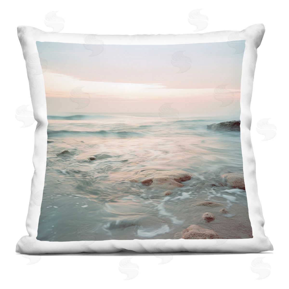 Lazar Studio Seabreeze Melodies Beach Plush Polyester Art Print Pillow