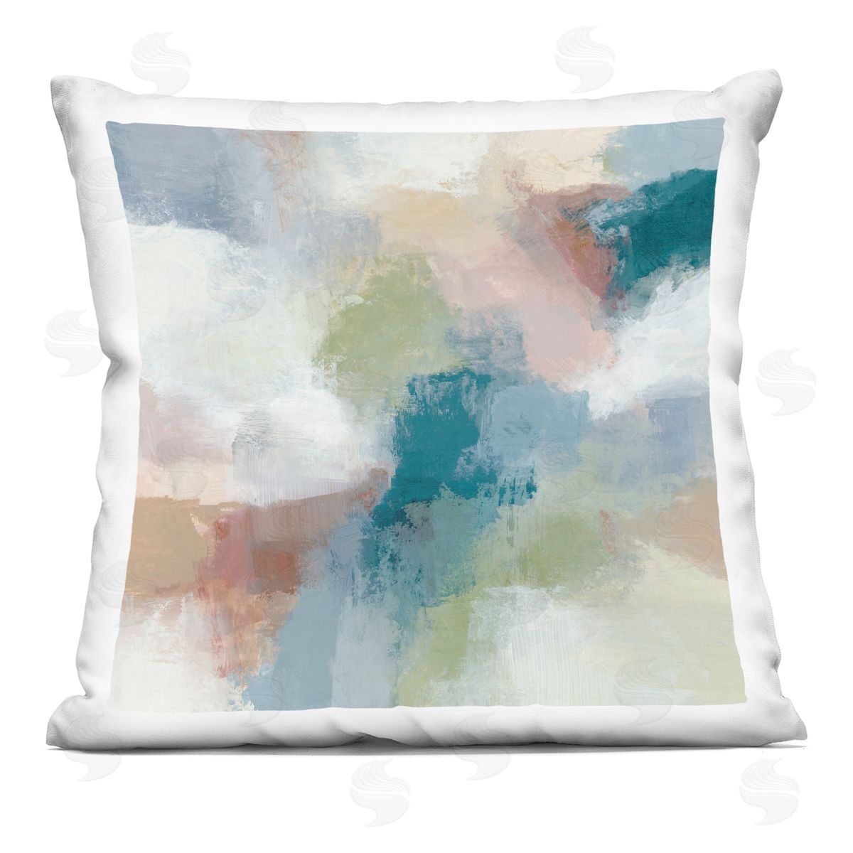 Hannah Dawson Colourful Blended Hues Plush Polyester Art Print Pillow