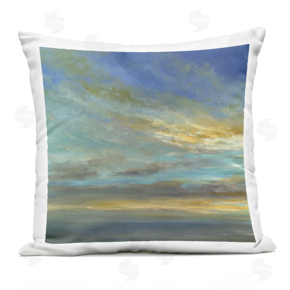 Sheila Finch Sunlit October Sky Plush Polyester Art Print Pillow