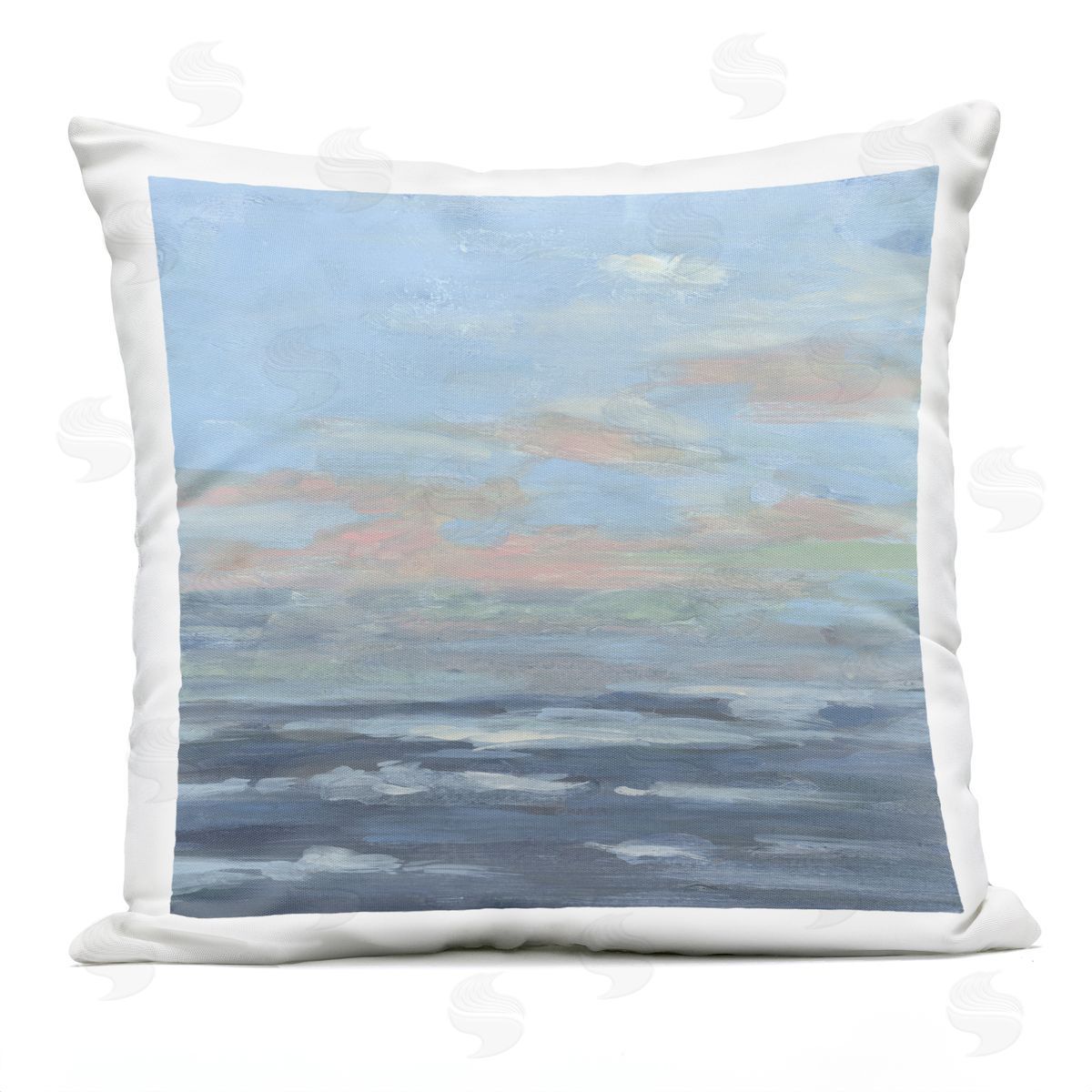 June Erica Vess Ocean Romance Expression Plush Polyester Art Print Pillow