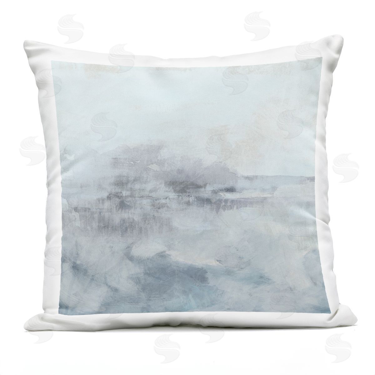 June Erica Vess Ethereal Mist Horizon Plush Polyester Art Print Pillow