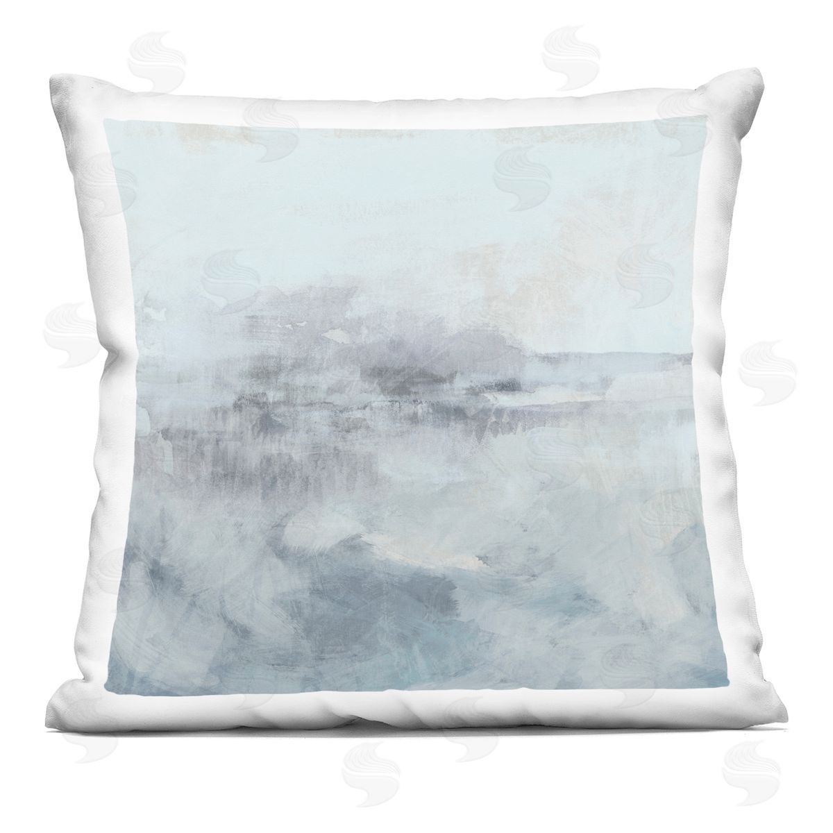 June Erica Vess Ethereal Mist Horizon Plush Polyester Art Print Pillow