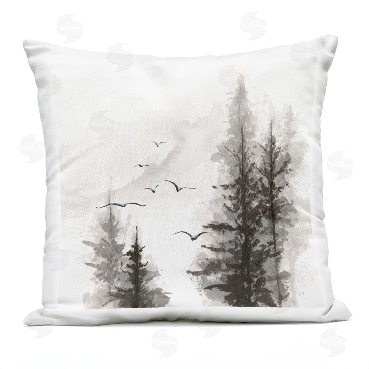 Chris Paschke Free Flight Wilderness Plush Polyester Art Print Pillow
