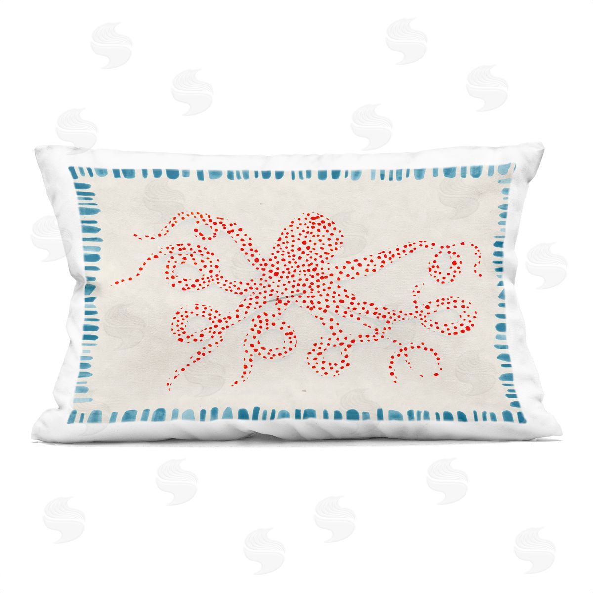 Hannah Dawson Dotted Depths Octopus Indoor Printed Pillow Art