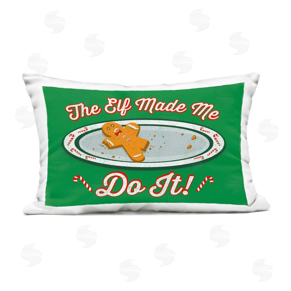 Jedco Brands, Inc. Elf Made Me Do It Plush Polyester Art Print Pillow