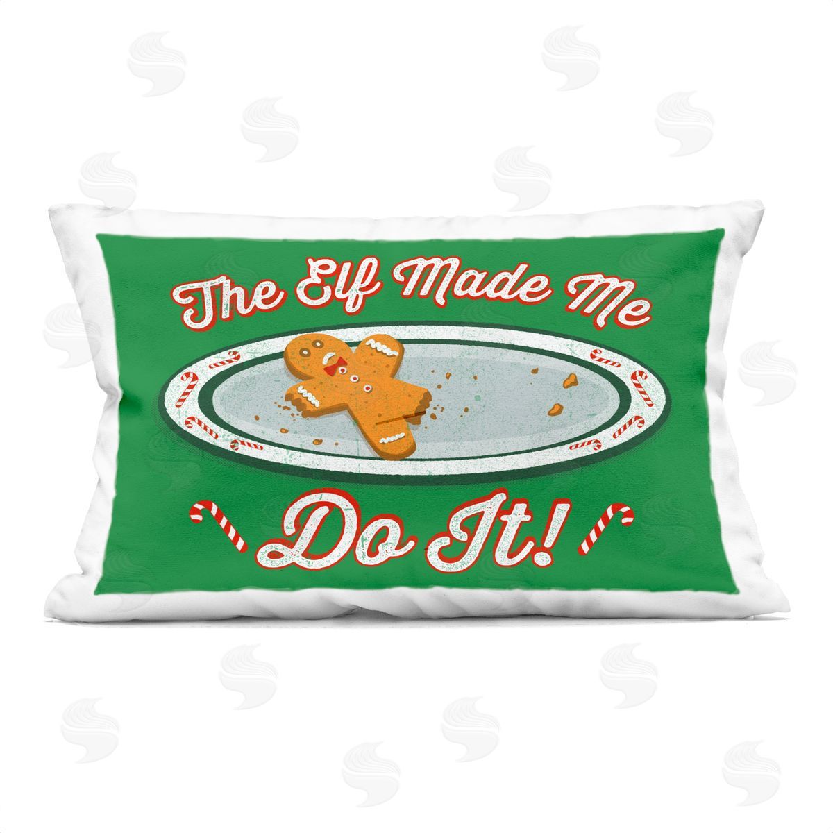 Jedco Brands, Inc. Elf Made Me Do It Plush Polyester Art Print Pillow