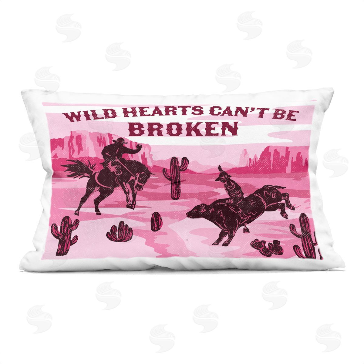 Diane Labombarbe Wild Hearts Can't Be Broken Plush Polyester Art Print Pillow
