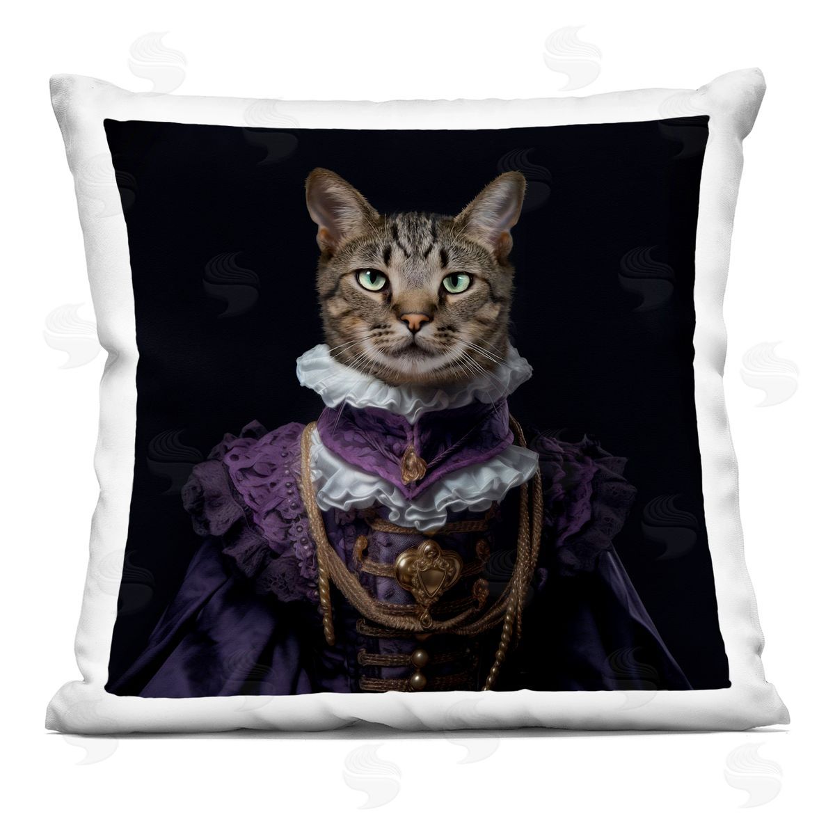 Kelley Parker Lady Of Paws & Prestige Plush Polyester Art Print Pillow