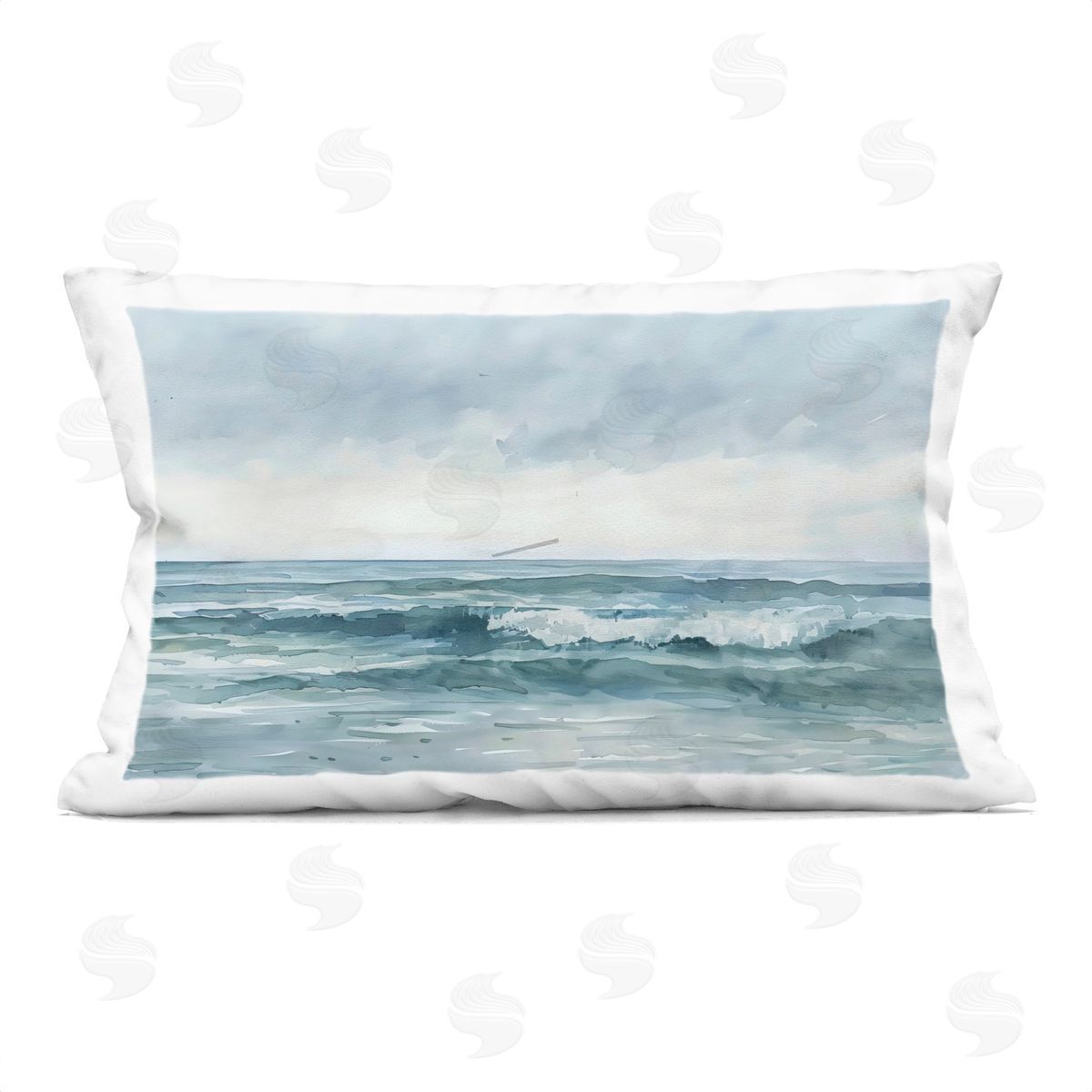 LSR Design Studio Dramatic Moody Shore Indoor Printed Pillow Art