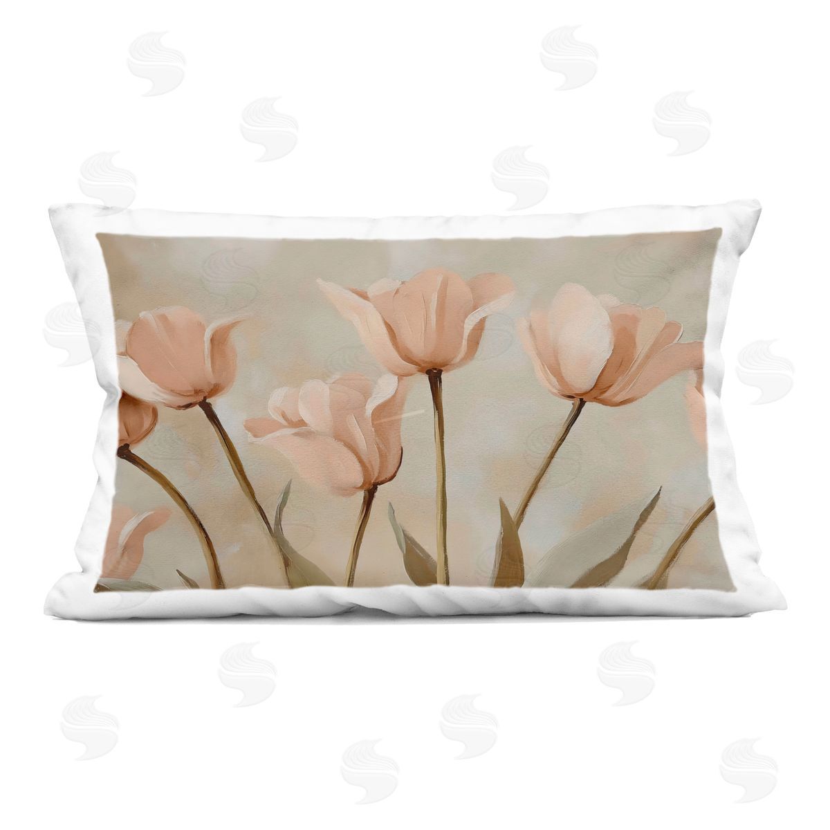 Franklyn Gregory Pale Pink Poppies Bundle Indoor Printed Throw Pillow