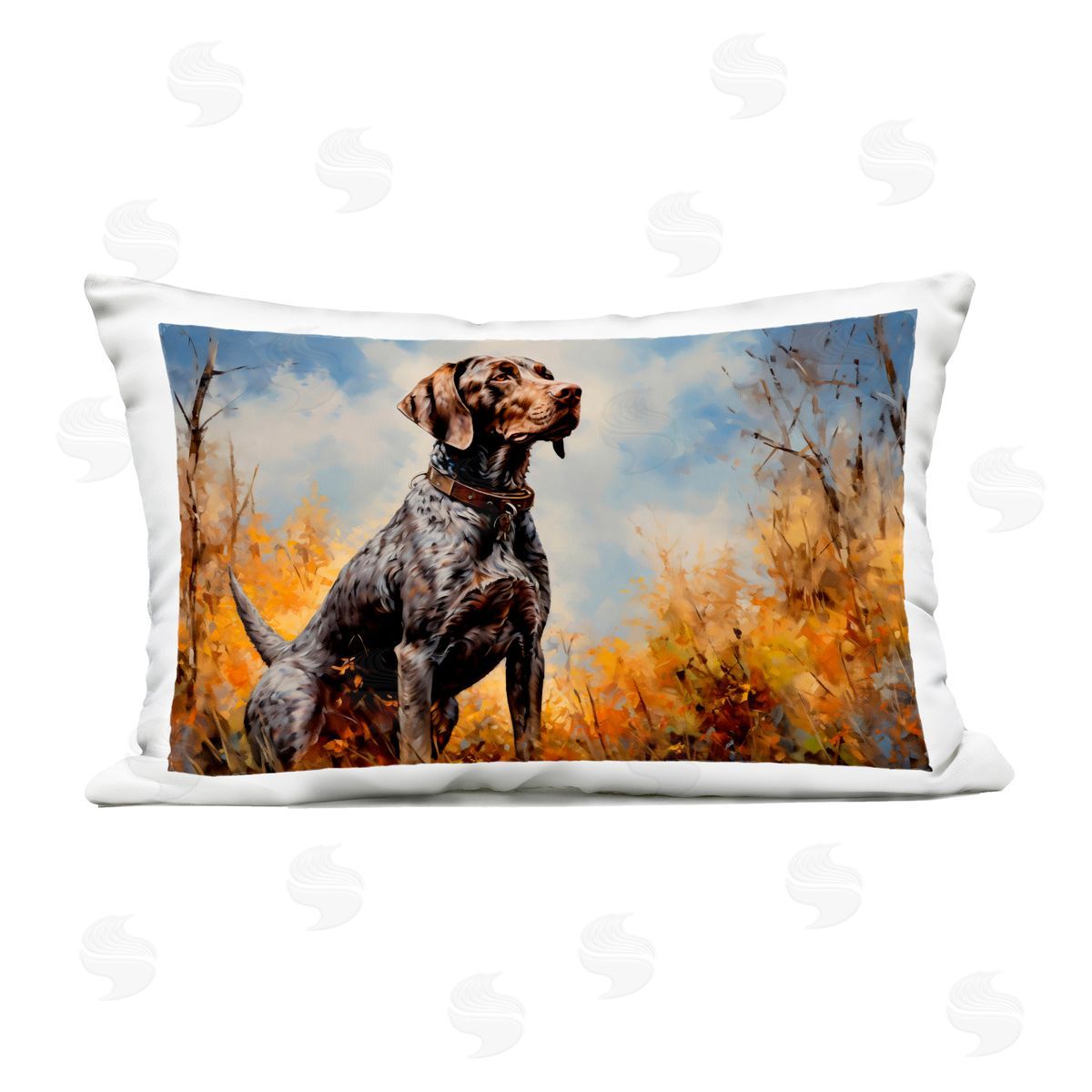 Creative Studio Brown Bird Hunting Dog Outdoor Printed Pillow