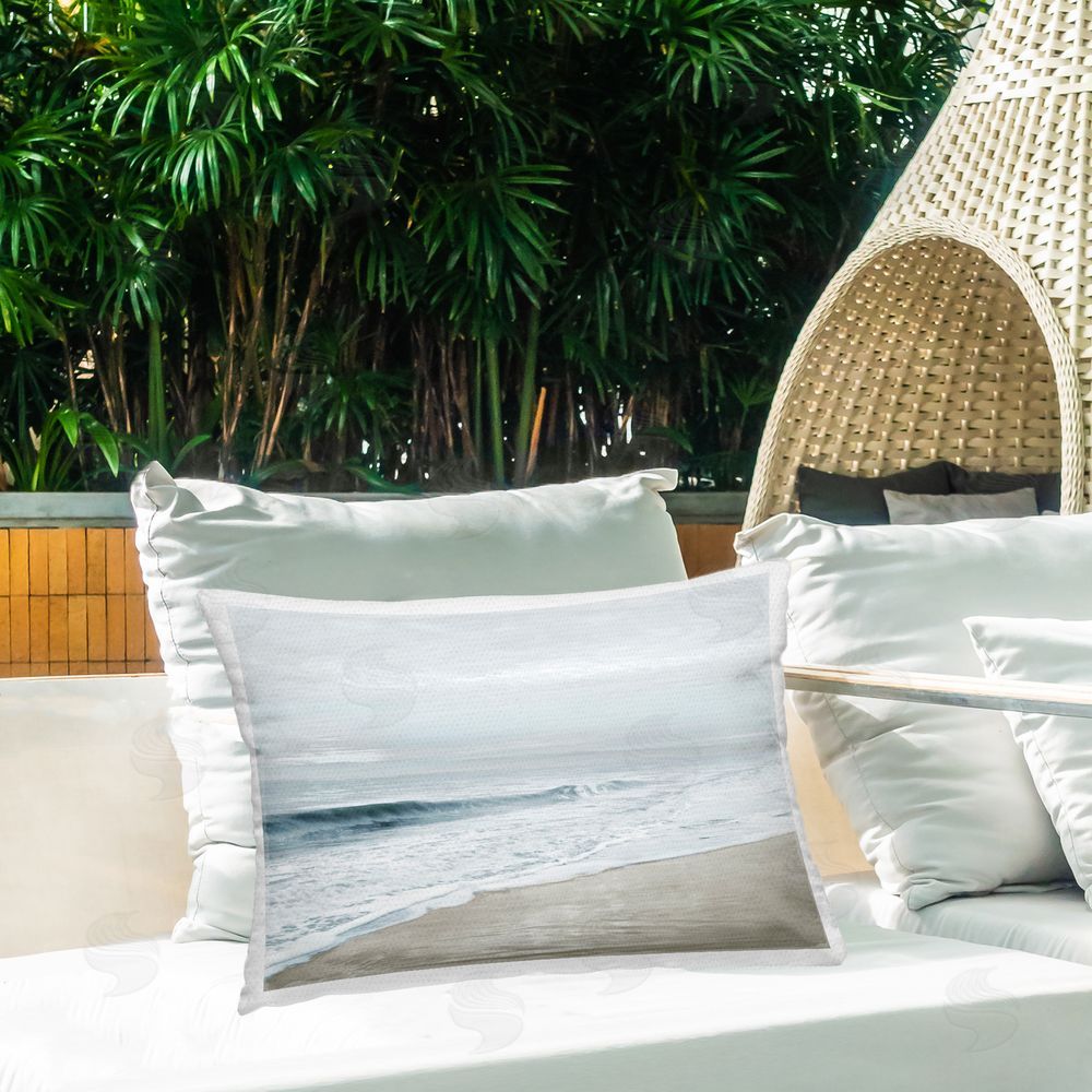 Natalie Carpentieri Morning Bliss Beach Coast Outdoor Rectangular Pillow on Patio